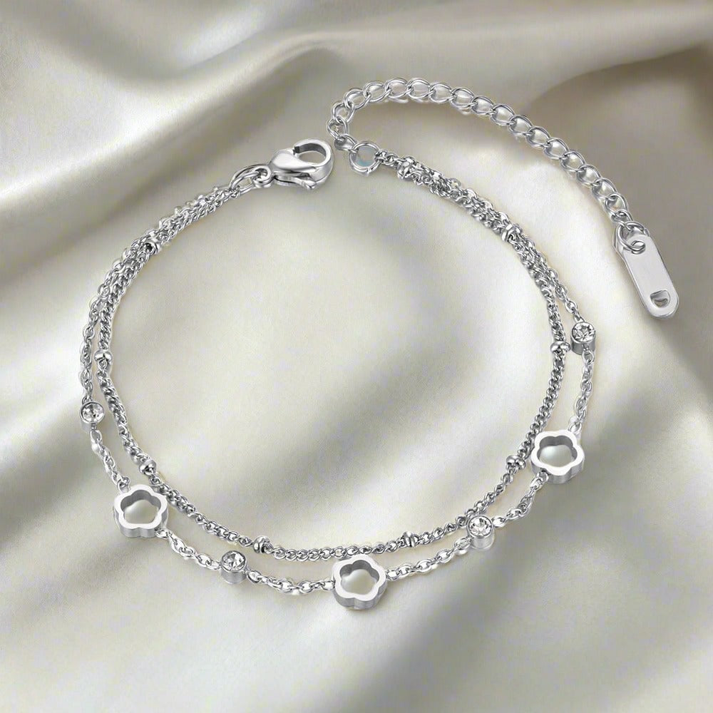 Layered Flower Bracelet
