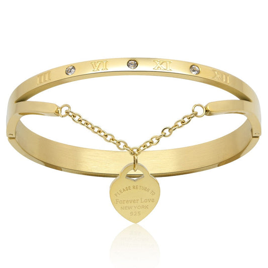 Heart of Gold Bangle